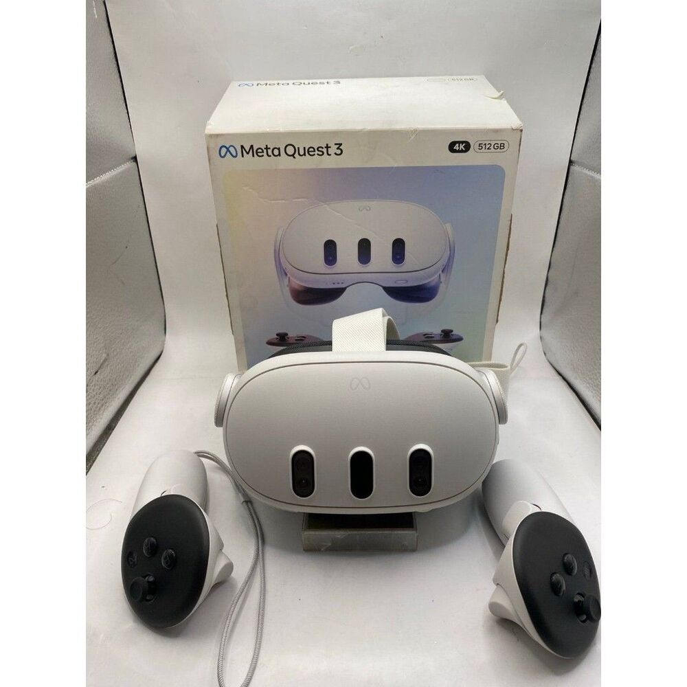 Meta Quest 3 512GB 4K Standalone All-in-One VR Headset GREAT CONDITION! In box
